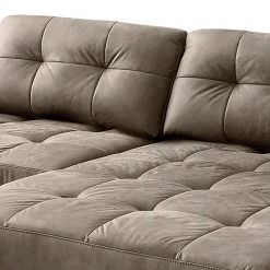 Fredriks Ecksofa Linville - Microfaser Torne: Havanna - Breite: 258 cm - Longchair davorstehend rechts - Ohne Kopfstütze -Wohnzimmermöbel boutique en ligne 1000225326 210305 12315801398 DETAILS P000000001000225326