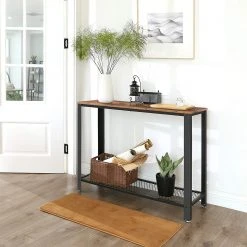 Red Living Konsolentisch Morristown I - Braun / Schwarz -Wohnzimmermöbel boutique en ligne 1000225791 200914 06112800005 MOOD DETAILS P000000001000225791 mood