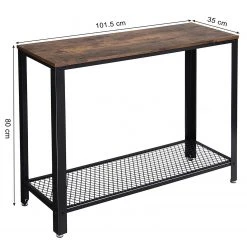 Red Living Konsolentisch Morristown I - Braun / Schwarz -Wohnzimmermöbel boutique en ligne 1000225791 200914 06113300008 SKETCH DETAILS P000000001000225791 sketch