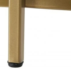 Red Living Beistelltisch Poygan - Glas / Metall - Gold -Wohnzimmermöbel boutique en ligne 1000225813 200914 06121200038 DETAILS P000000001000225813