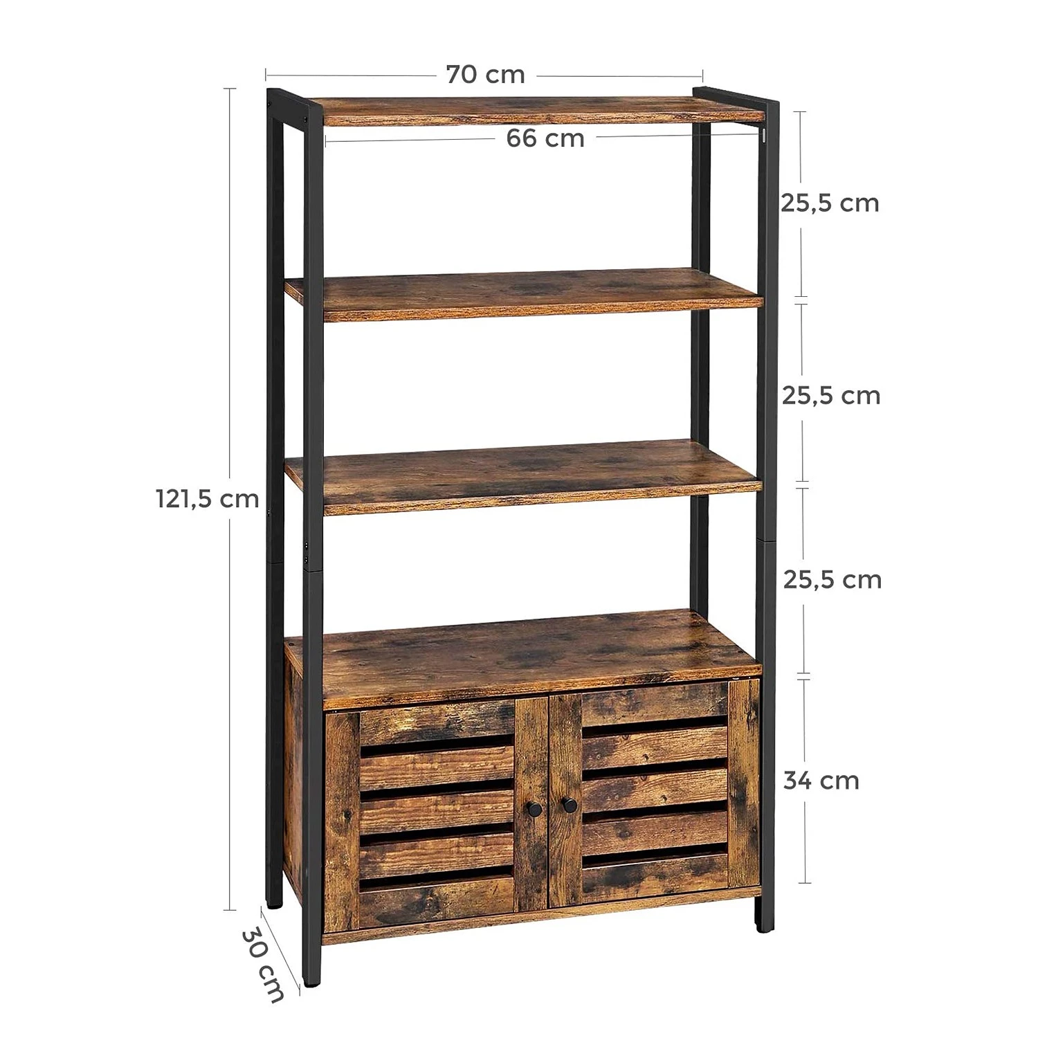 Red Living Regal Condover II - Braun / Schwarz 6 Red Living Regal Condover II - Braun / Schwarz – Bild 6