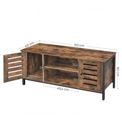 Red Living TV-Lowboard Condover II - Braun / Schwarz -Wohnzimmermöbel boutique en ligne 1000225821 200914 06125500101 SKETCH DETAILS P000000001000225821 sketch