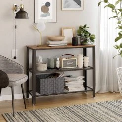 Red Living Konsolentisch Morristown II - Braun / Schwarz -Wohnzimmermöbel boutique en ligne 1000225823 200914 06130700113 MOOD DETAILS P000000001000225823 mood