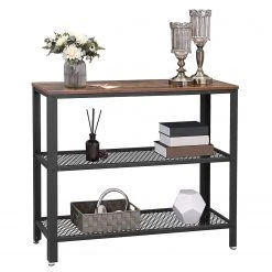 Red Living Konsolentisch Morristown II - Braun / Schwarz -Wohnzimmermöbel boutique en ligne 1000225823 200914 06131000116 DETAILS P000000001000225823