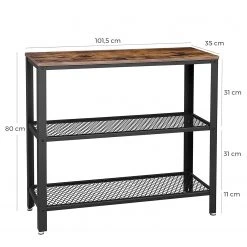 Red Living Konsolentisch Morristown II - Braun / Schwarz -Wohnzimmermöbel boutique en ligne 1000225823 200914 06131200118 SKETCH DETAILS P000000001000225823 sketch