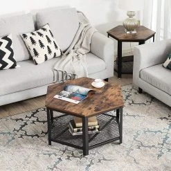 Red Living Couchtisch Morristown - Braun / Schwarz -Wohnzimmermöbel boutique en ligne 1000225833 200914 06134700168 DETAILS P000000001000225833