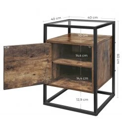 Red Living Beistelltisch Cottage Hill II - Glas / Metall - Braun / Schwarz 13 Red Living Beistelltisch Cottage Hill II - Glas / Metall - Braun / Schwarz -Wohnzimmermöbel boutique en ligne 1000225835 200914 06135800186 SKETCH DETAILS P000000001000225835 sketch