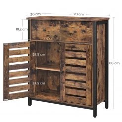 Red Living Kommode Condover III - Braun / Schwarz -Wohnzimmermöbel boutique en ligne 1000225838 200914 06141800207 SKETCH DETAILS P000000001000225838 sketch