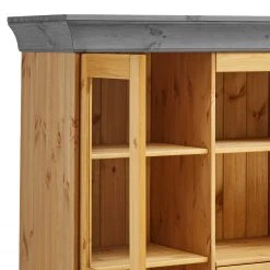 Maison Belfort Highboard Bergen - Kiefer massiv - Kiefer Laugenfarbig / Kiefer Grau -Wohnzimmermöbel boutique en ligne 1000225936 211122 08330703654 DETAILS P000000001000225936