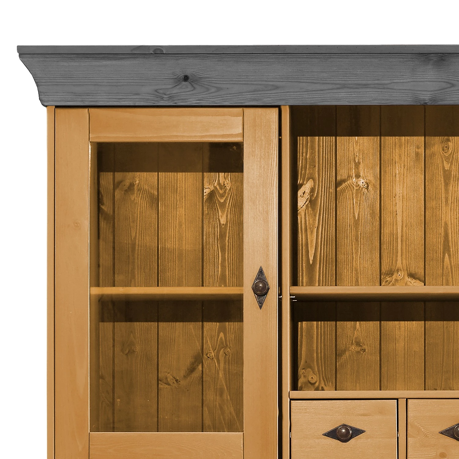 Maison Belfort Buffet Bergen I - Kiefer massiv - Kiefer Laugenfarbig / Kiefer Grau 5 Maison Belfort Buffet Bergen I - Kiefer massiv - Kiefer Laugenfarbig / Kiefer Grau – Bild 5