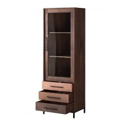 Ars manufacti Standvitrine Copp - Mango massiv / Metall - Kupfer / Mango Dunkel -Wohnzimmermöbel boutique en ligne 1000226079 210429 12192500003 DETAILS P000000001000226079