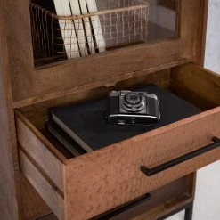 Ars manufacti Standvitrine Copp - Mango massiv / Metall - Kupfer / Mango Dunkel -Wohnzimmermöbel boutique en ligne 1000226079 211122 080411000032 DETAILS P000000001000226079