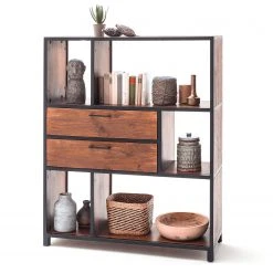 Ars manufacti Regal Moboki - Mango massiv / Metall - Mango Dunkel / Schwarz -Wohnzimmermöbel boutique en ligne 1000226166 210226 06581600004 DETAILS P000000001000226166