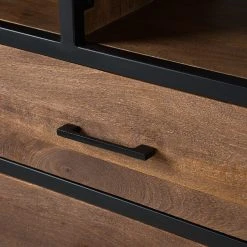 Ars manufacti Regal Moboki - Mango massiv / Metall - Mango Dunkel / Schwarz -Wohnzimmermöbel boutique en ligne 1000226166 210430 12502300008 DETAILS P000000001000226166