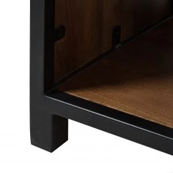 Ars manufacti Regal Moboki - Mango massiv / Metall - Mango Dunkel / Schwarz -Wohnzimmermöbel boutique en ligne 1000226166 210430 12502600010 DETAILS P000000001000226166