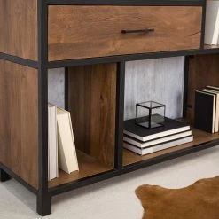 Ars manufacti Regal Moboki - Mango massiv / Metall - Mango Dunkel / Schwarz -Wohnzimmermöbel boutique en ligne 1000226166 211112 135144000034 DETAILS P000000001000226166