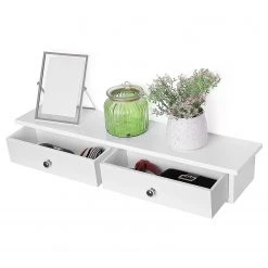 Norrwood Wandschublade Neyland - Weiß / Silber -Wohnzimmermöbel boutique en ligne 1000226188 200922 17383100053 DETAILS P000000001000226188