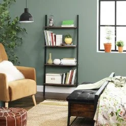 Red Living Leiterregal Crosshill I - Braun / Schwarz -Wohnzimmermöbel boutique en ligne 1000226210 200922 17391100153 DETAILS P000000001000226210