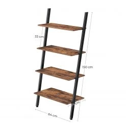 Red Living Leiterregal Crosshill I - Braun / Schwarz -Wohnzimmermöbel boutique en ligne 1000226210 200922 17391200154 SKETCH DETAILS P000000001000226210 sketch