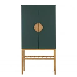 Tenzo Highboard Scoop - Eiche teilmassiv - Dunkelgrün -Wohnzimmermöbel boutique en ligne 1000226376 201006 12073600074 DETAILS P000000001000226376