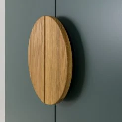 Tenzo Highboard Scoop - Eiche teilmassiv - Dunkelgrün -Wohnzimmermöbel boutique en ligne 1000226376 201006 12073600077 DETAILS P000000001000226376