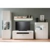 Loftscape Wohnwand Cassville I (4-teilig) - Matt Weiß / Anthrazit