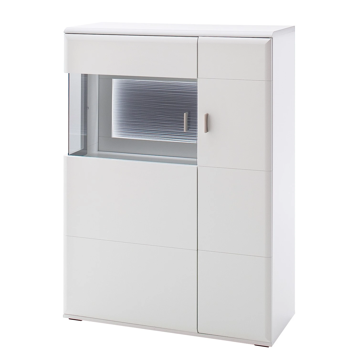 Loftscape Wohnwand Cassville I (4-teilig) - Matt Weiß / Anthrazit 12 Loftscape Wohnwand Cassville I (4-teilig) - Matt Weiß / Anthrazit – Bild 12