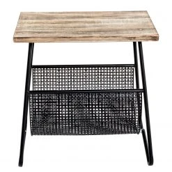 Red Living Beistelltisch Massillon - Echtholzfurnier / Metall - Schwarz -Wohnzimmermöbel boutique en ligne 1000227228 201006 13131100012 DETAILS P000000001000227228