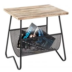 Red Living Beistelltisch Massillon - Echtholzfurnier / Metall - Schwarz -Wohnzimmermöbel boutique en ligne 1000227228 201006 13131400014 DETAILS P000000001000227228