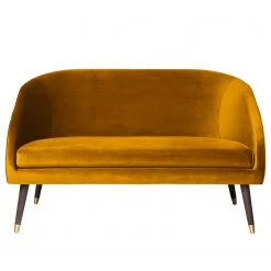 Ridgevalley Sofa Volonne (2-Sitzer) - Samt Ravi: Senfgelb -Wohnzimmermöbel boutique en ligne 1000227316 210319 14064700199 DETAILS P000000001000227316