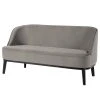 Ridgevalley Sofa Voiteur (2,5-Sitzer) - Microfaser Sela: Grau - Buche Dunkel