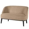 Ridgevalley Sofa Voiteur (2-Sitzer) - Webstoff Noela: Cappuccino - Buche Dunkel