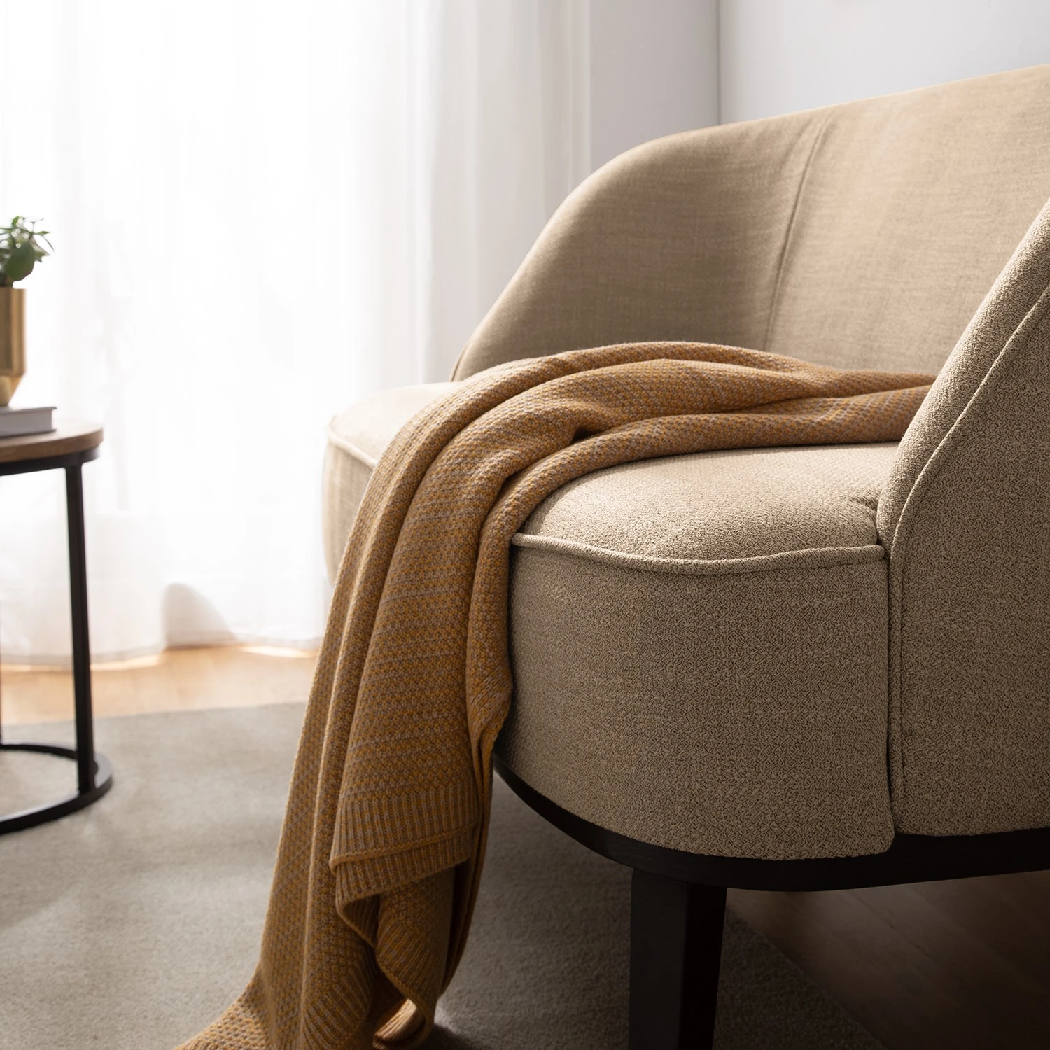 Ridgevalley Sofa Voiteur (2-Sitzer) - Webstoff Noela: Cappuccino - Buche Dunkel 14 Ridgevalley Sofa Voiteur (2-Sitzer) - Webstoff Noela: Cappuccino - Buche Dunkel – Bild 14