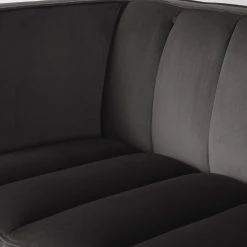 Red Living Sofa Suzy (2,5-Sitzer) - Samt Ravi: Grau -Wohnzimmermöbel boutique en ligne 1000227441 210416 13165800334 DETAILS P000000001000227441