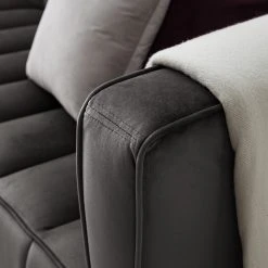 Red Living Sofa Suzy (2,5-Sitzer) - Samt Ravi: Grau -Wohnzimmermöbel boutique en ligne 1000227441 210506 10194700190 DETAILS P000000001000227441