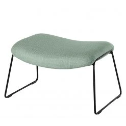 Red Living Polsterhocker Culin - Webstoff Noela: Mintgrau