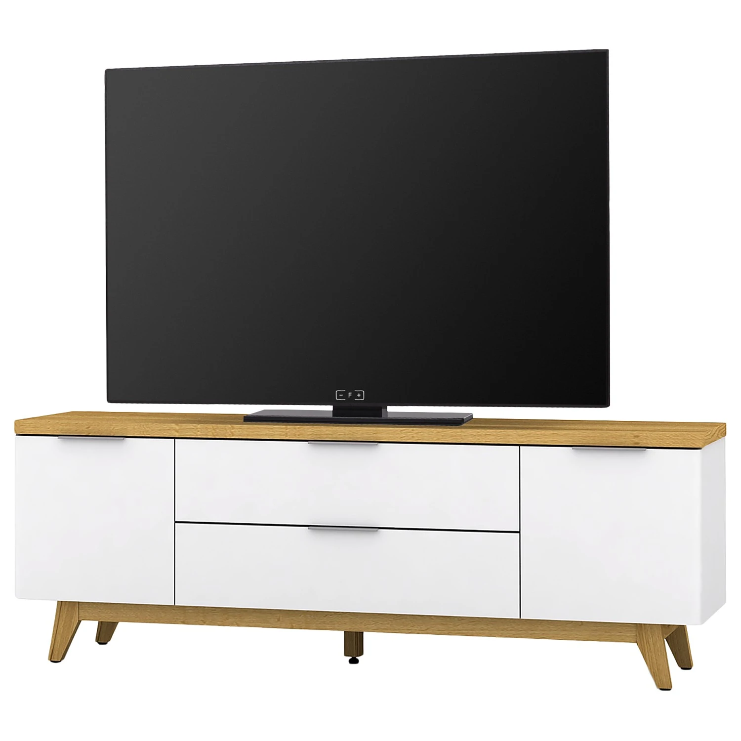 Jahnke TV-Lowboard Libre - Kerneiche Dekor / Matt Weiß 1 Jahnke TV-Lowboard Libre - Kerneiche Dekor / Matt Weiß