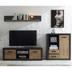 Red Living Kommode Bozel - Kastanie Dekor / Grau -Wohnzimmermöbel boutique en ligne 1000228629 201028 06301100015 MOOD DETAILS P000000001000228629 mood