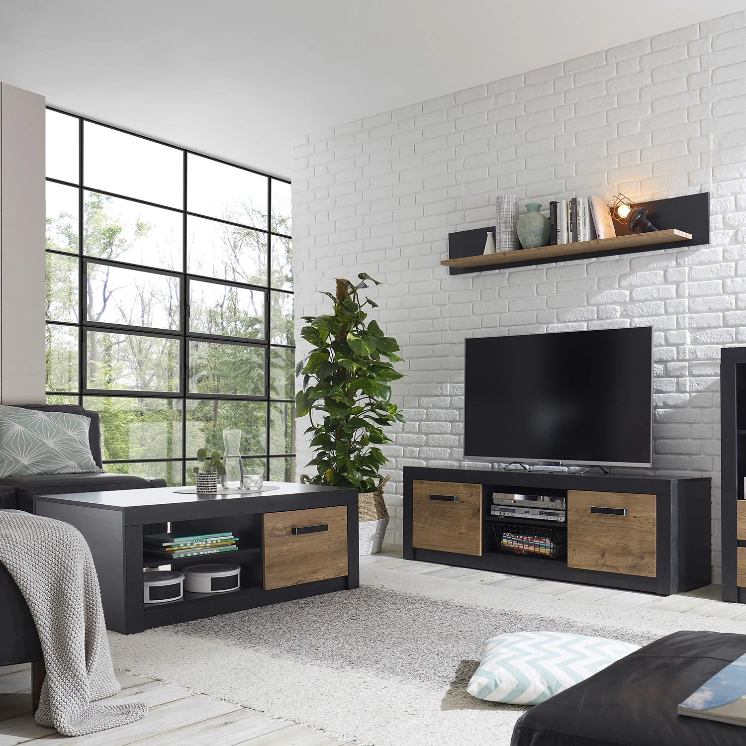 Red Living Couchtisch Bozel - Kastanie Dekor / Grau 3 Red Living Couchtisch Bozel - Kastanie Dekor / Grau – Bild 3