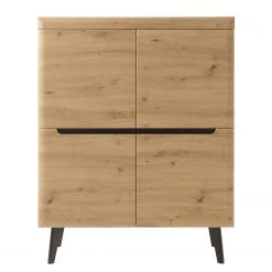 Loftscape Highboard Tornac II - Eiche Artisan Dekor / Schwarz -Wohnzimmermöbel boutique en ligne 1000228640 201028 06323200066 DETAILS P000000001000228640