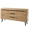 Loftscape Sideboard Tornac - Eiche Artisan Dekor / Schwarz