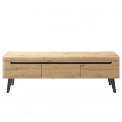 Loftscape TV-Lowboard Tornac - Eiche Artisan Dekor / Schwarz - Breite: 160 cm -Wohnzimmermöbel boutique en ligne 1000228646 201028 06341300100 DETAILS P000000001000228646