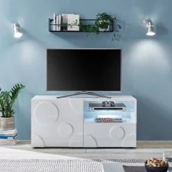 Loftscape TV-Lowboard Roubia I - Hochglanz Weiß -Wohnzimmermöbel boutique en ligne 1000229870 201106 11365600002 MOOD DETAILS P000000001000229870 mood