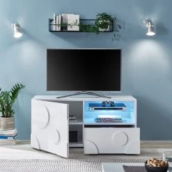 Loftscape TV-Lowboard Roubia I - Hochglanz Weiß -Wohnzimmermöbel boutique en ligne 1000229870 201106 11365800003 MOOD DETAILS P000000001000229870 mood