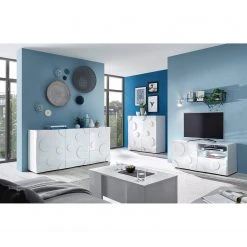 Loftscape TV-Lowboard Roubia I - Hochglanz Weiß -Wohnzimmermöbel boutique en ligne 1000229870 201106 11370000004 MOOD DETAILS P000000001000229870 mood