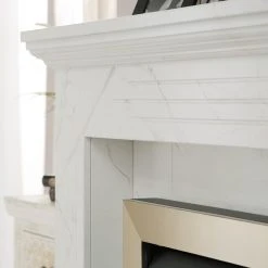 Loftscape Elektrokamin Boyne - Marmor Weiß Dekor -Wohnzimmermöbel boutique en ligne 1000230615 201113 12533300060 DETAILS P000000001000230615