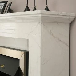 Loftscape Elektrokamin Boyne - Marmor Weiß Dekor -Wohnzimmermöbel boutique en ligne 1000230615 201113 12533600063 DETAILS P000000001000230615