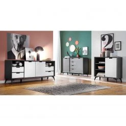 Loftscape Sideboard Nevez II - Weiß / Grau -Wohnzimmermöbel boutique en ligne 1000230749 201113 13072300003 MOOD DETAILS P000000001000230749 mood