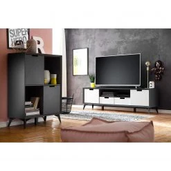 Loftscape TV-Lowboard Nevez - Weiß / Grau -Wohnzimmermöbel boutique en ligne 1000230755 201113 13075400018 MOOD DETAILS P000000001000230755 mood