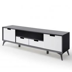 Loftscape TV-Lowboard Nevez - Weiß / Grau -Wohnzimmermöbel boutique en ligne 1000230755 201113 13081100027 DETAILS P000000001000230755